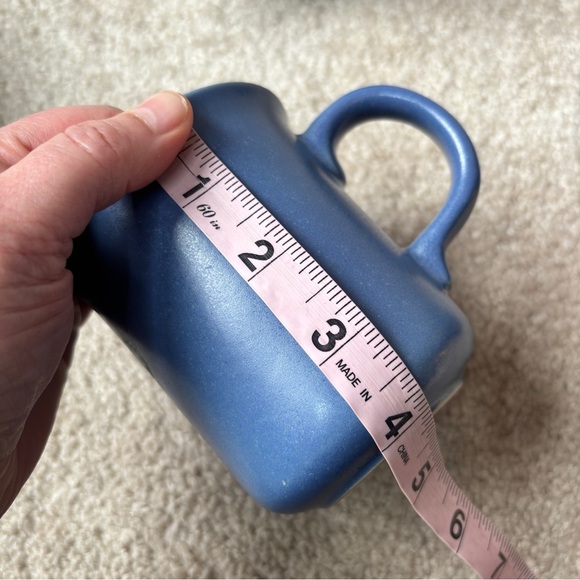 Dansk Mesa Sky Blue Set of 4 Tall Ceramic Coffee or Tea Mugs KW Portugal - Picture 7 of 9